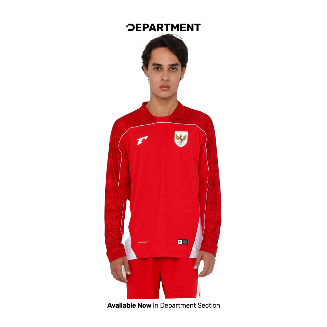 ERSPO JERSEY TIMNAS INDONESIA LONG SLEEVE REPLICA HOME RED MAN 2025