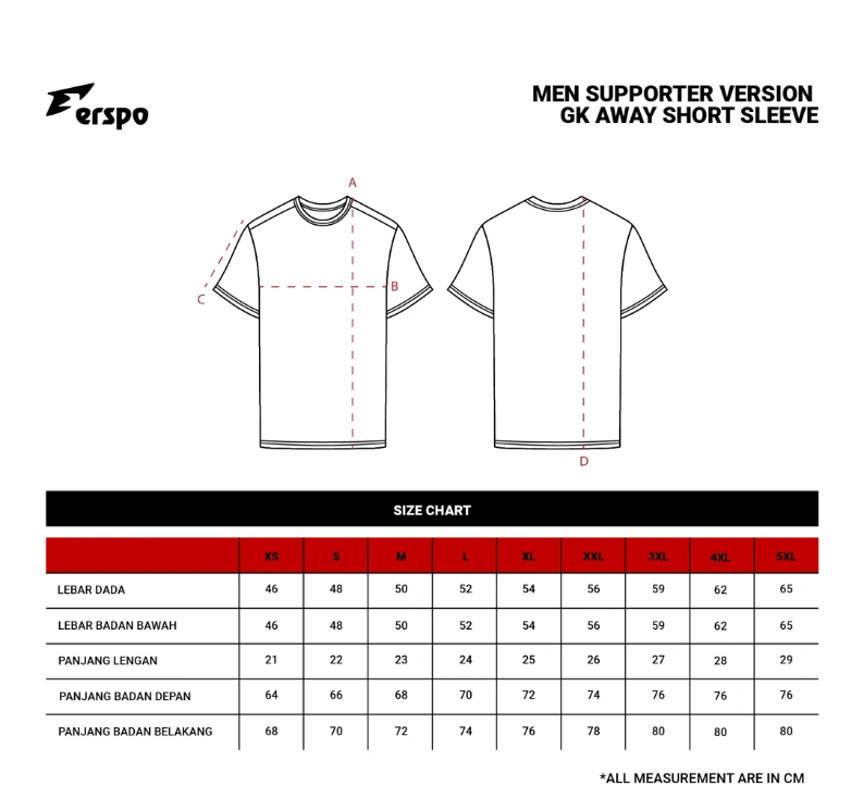 ERSPO JERSEY LONG SLEEVE SUPPORTER HOME MAN 2025