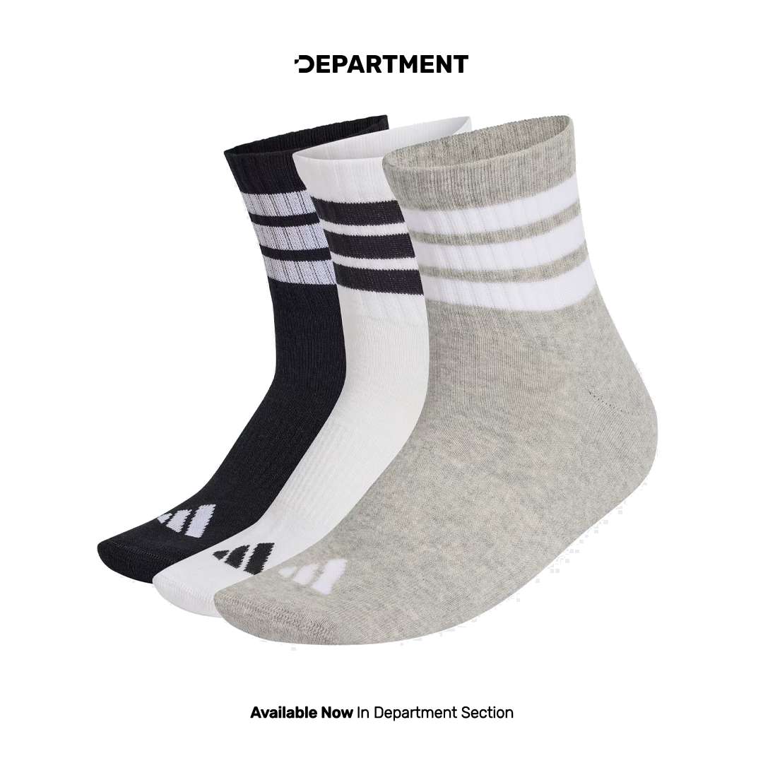 ADIDAS 3-STRIPES CUSHIONED SPORTSWEAR MID-CUT 3P