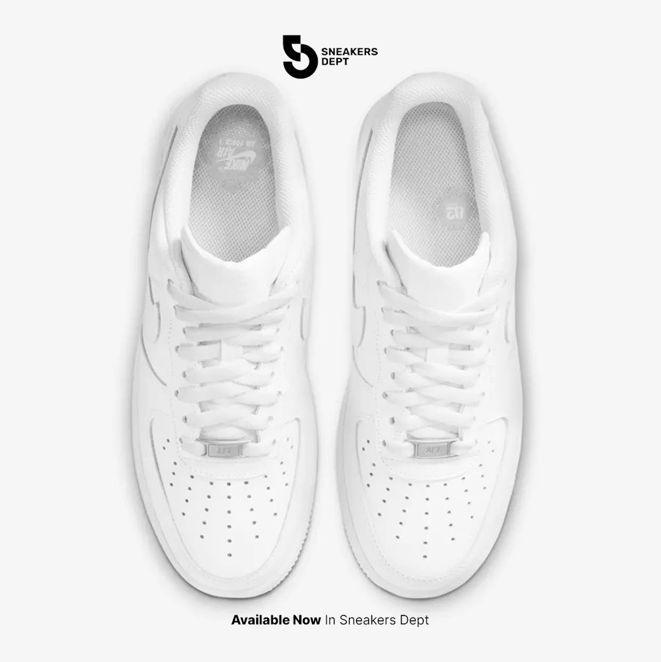 Sepatu Sneakers Wanita NIKE AIR FORCE 1 '07 TRIPLE WHITE DD8959100 ORI