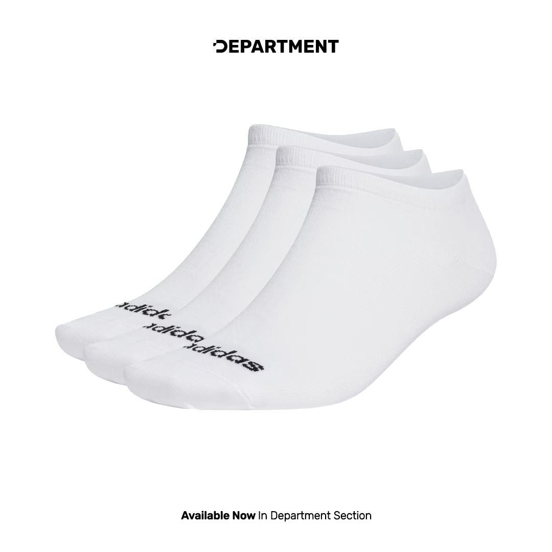 ADIDAS THIN LINEAR LOW CUT SOCK 3P