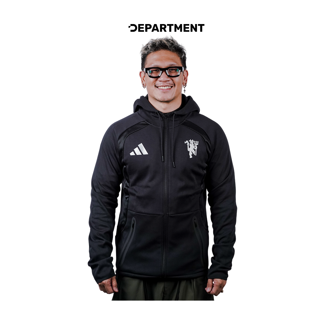ADIDAS MANCHESTER UNITED FC TRACK TOP SWEAT HOODIE