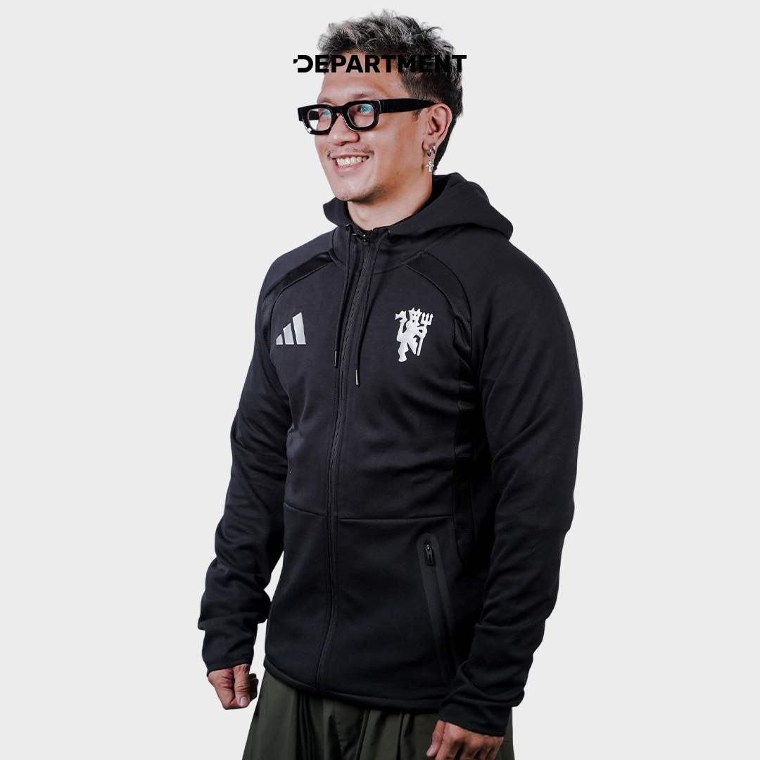 ADIDAS MANCHESTER UNITED FC TRACK TOP SWEAT HOODIE