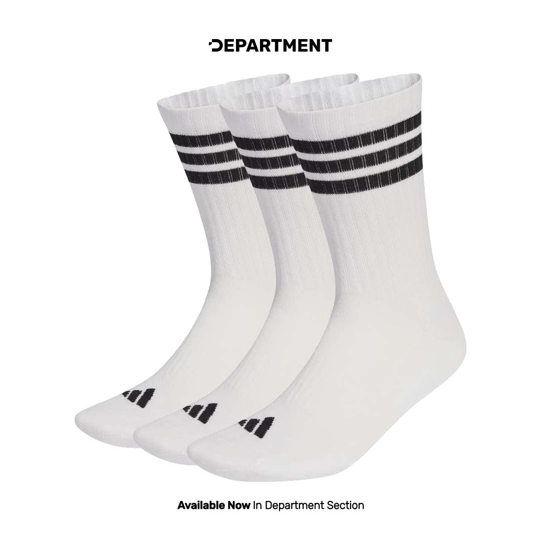 ADIDAS 3-STRIPES ESSENTIALS CUSHIONED CREW 3P