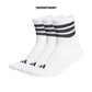 ADIDAS 3-STRIPES CUSHIONED MID CUT 3P