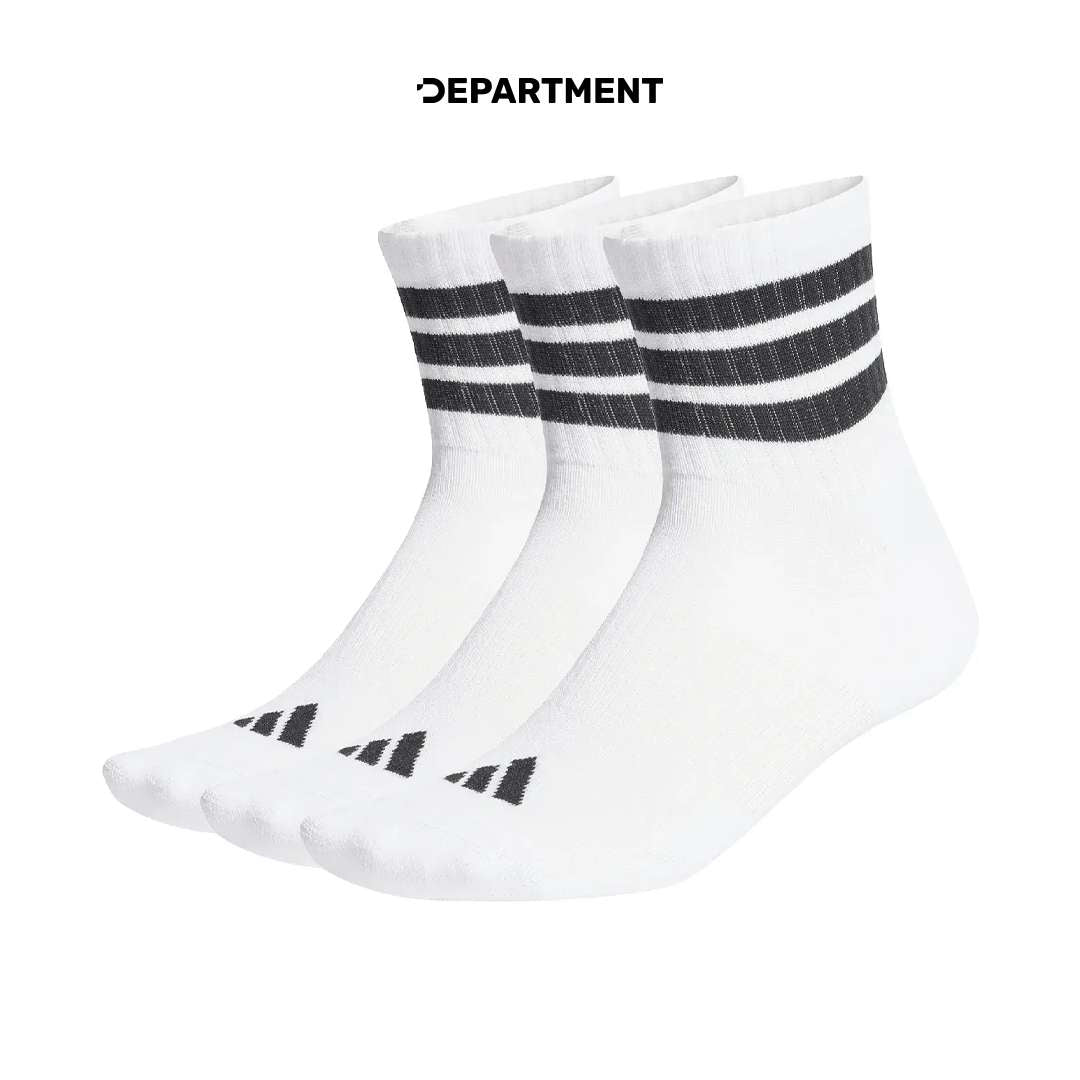 ADIDAS 3-STRIPES CUSHIONED MID CUT 3P