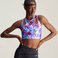 ADIDAS STELLA MCCARTNEY TRUEPURPOSE PRINTED SHINE CROP