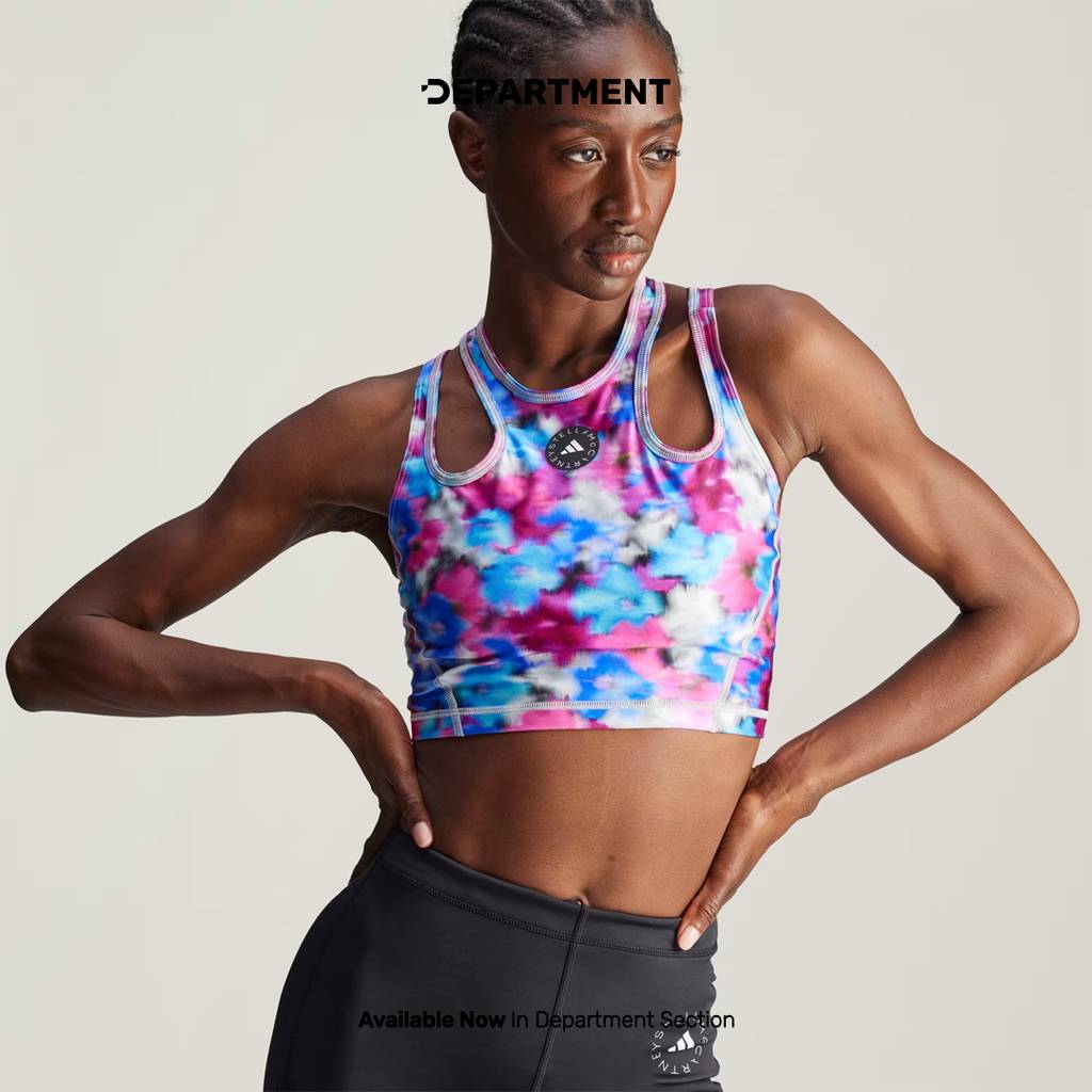 ADIDAS STELLA MCCARTNEY TRUEPURPOSE PRINTED SHINE CROP