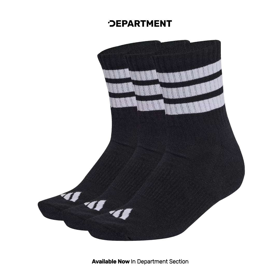 ADIDAS 3-STRIPES CUSHIONED SPORTSWEAR MID-CUT 3P