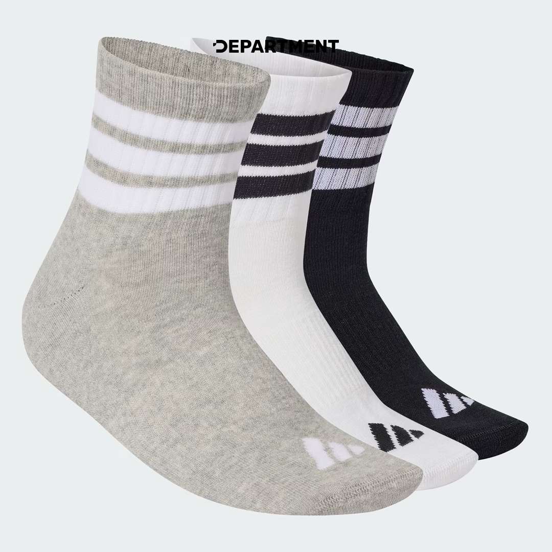 ADIDAS 3-STRIPES CUSHIONED SPORTSWEAR MID-CUT 3P