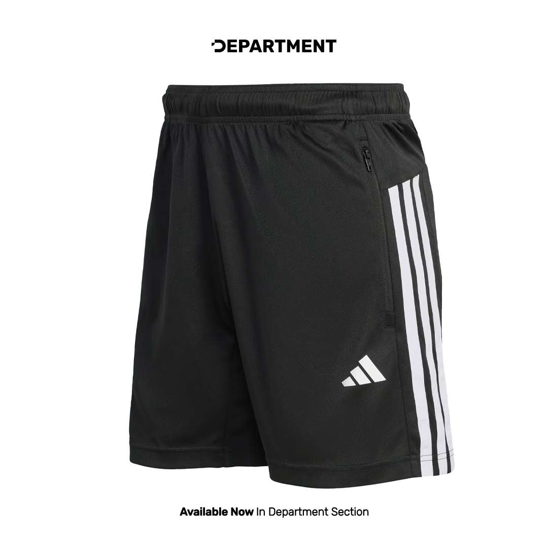 ADIDAS WORKOUT ESSENTIALS BASE 3-STRIPES PIQUE 7"