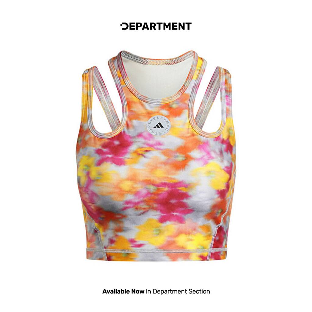ADIDAS STELLA MCCARTNEY TRUEPURPOSE PRINTED SHINE CROP