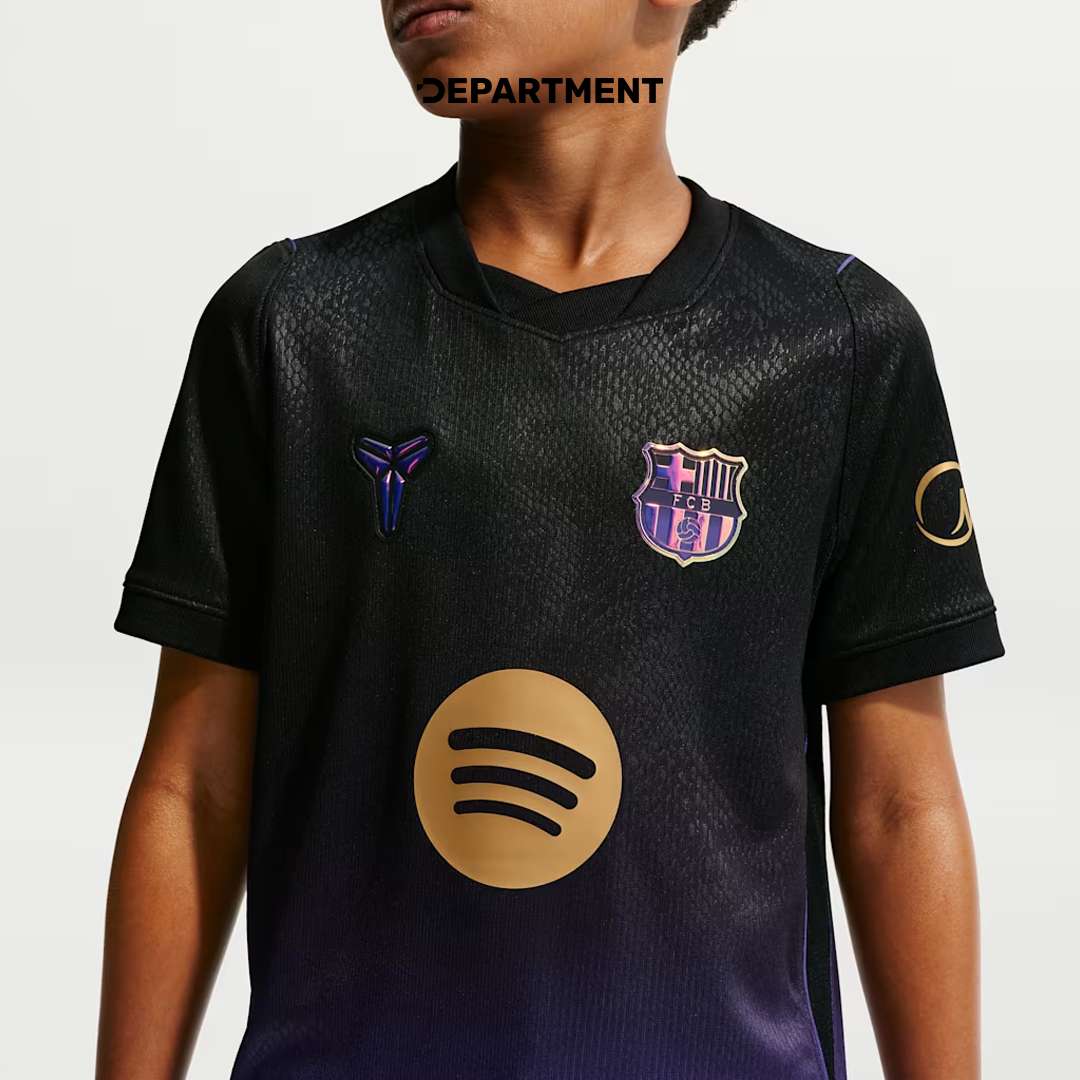 NIKE FC BARCELONA 26/27 STADIUM AWAY REPLICA KIDS X KOBE