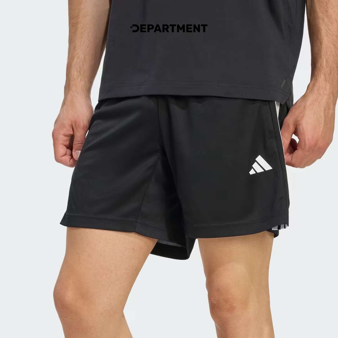 ADIDAS WORKOUT ESSENTIALS BASE 3-STRIPES PIQUE 7"