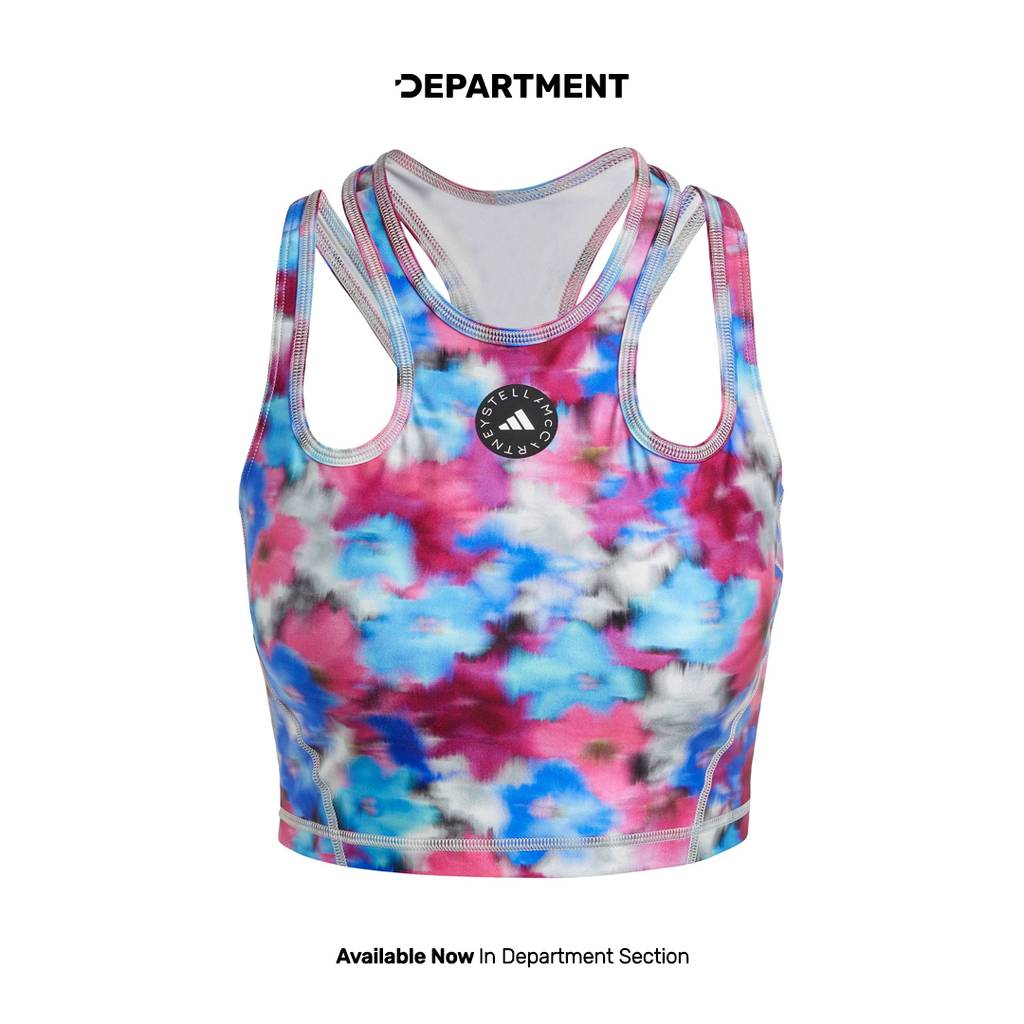 ADIDAS STELLA MCCARTNEY TRUEPURPOSE PRINTED SHINE CROP