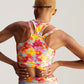 ADIDAS STELLA MCCARTNEY TRUEPURPOSE PRINTED SHINE CROP