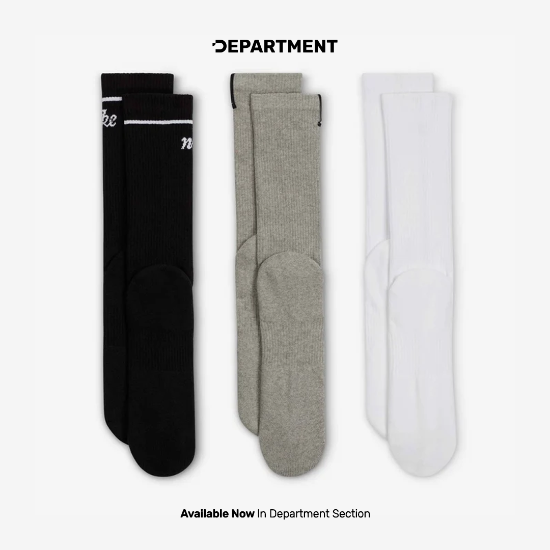 NIKE EVERYDAY PLUS CUSHIONED CREW 3P