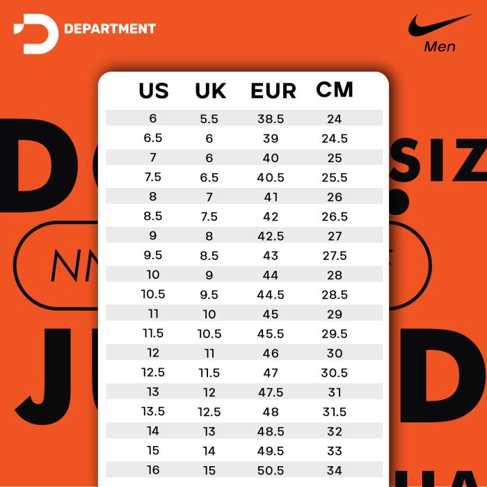 Nike pegasus store size chart