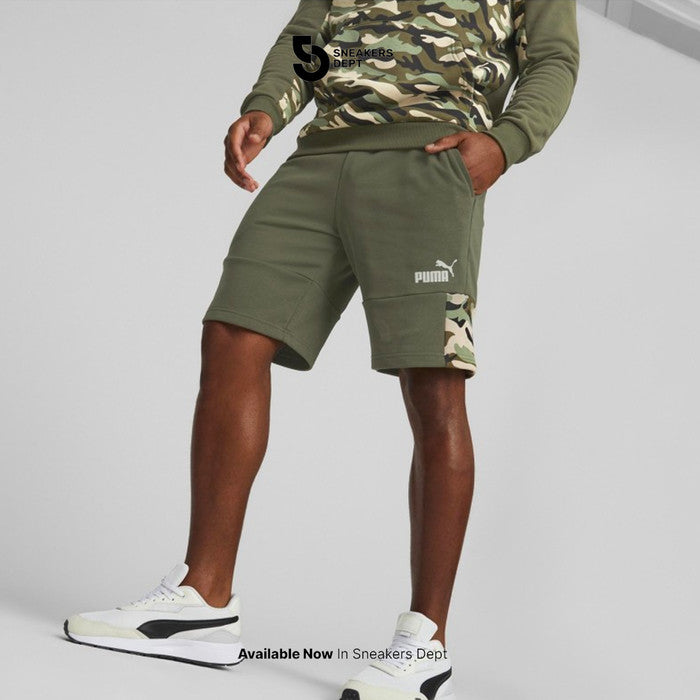 PUMA ESS BLOCK CAMO SHORT 10 TR 67334073