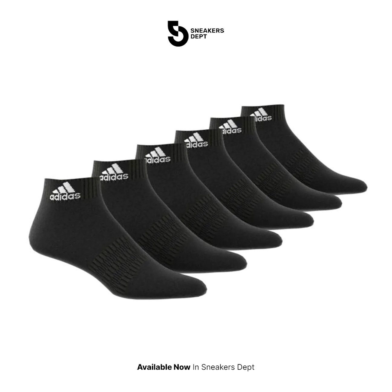 Kaos Kaki ADIDAS CUSHIONED 6 PAIRS TRAINING ANKLE SOCK DZ9363