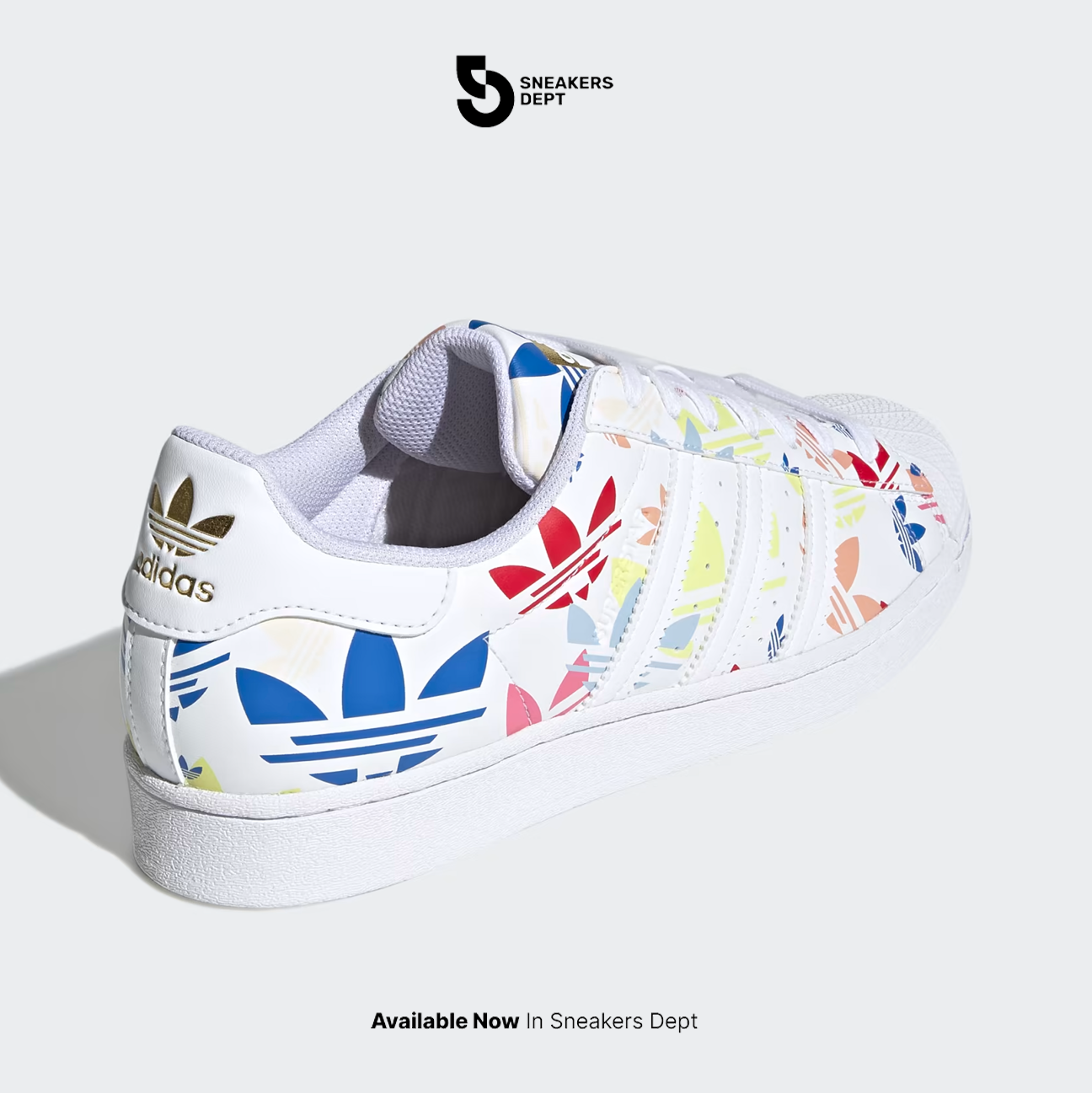 ADIDAS SUPERSTAR ALLOVER TREFOIL H00183