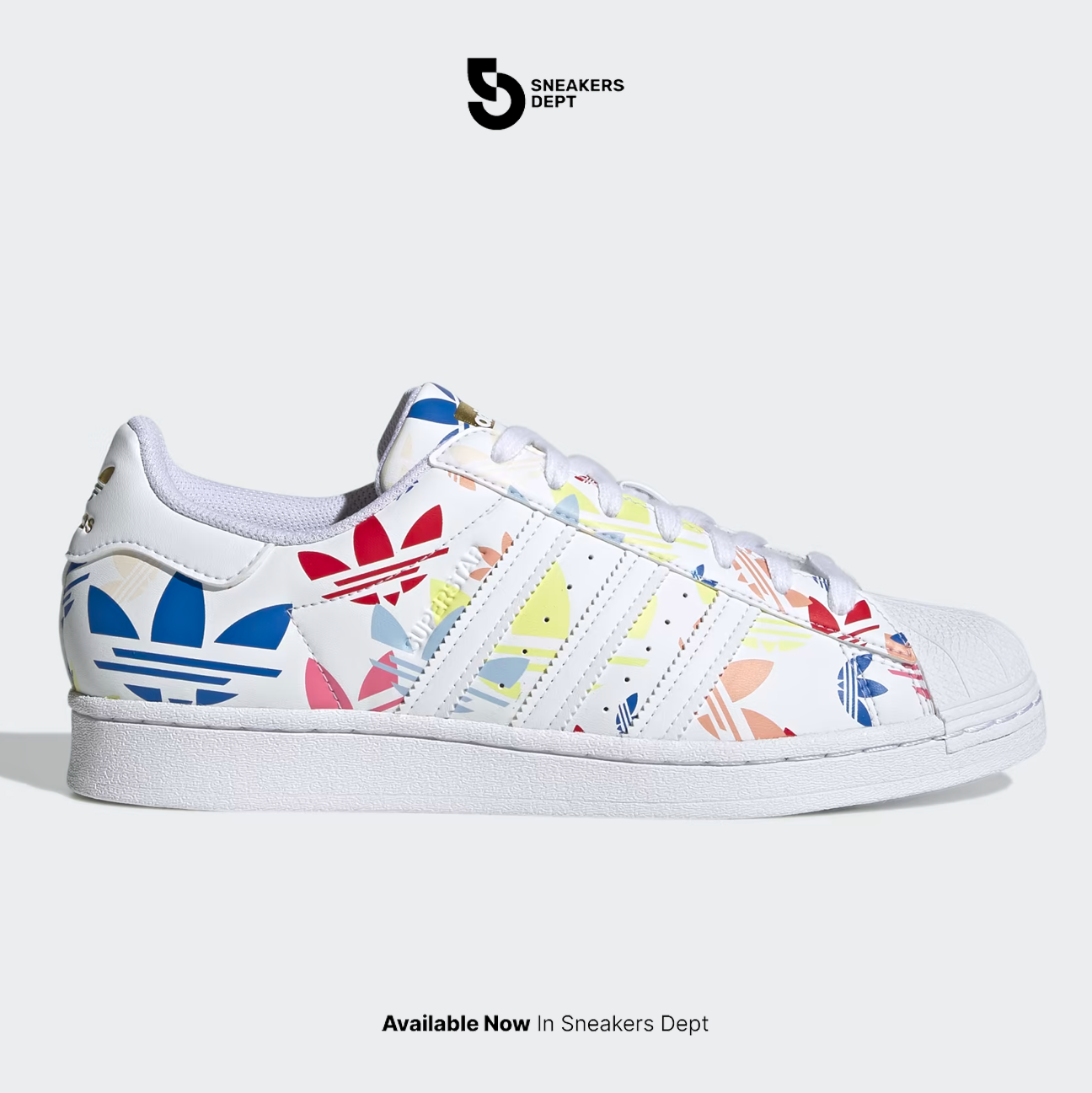 ADIDAS SUPERSTAR ALLOVER TREFOIL H00183