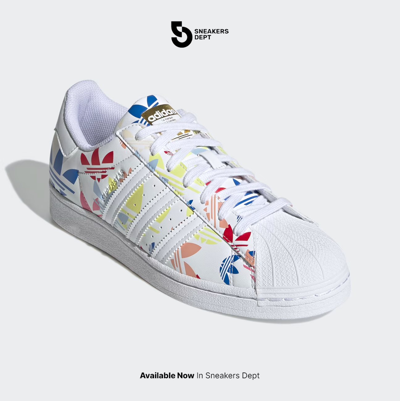 ADIDAS SUPERSTAR ALLOVER TREFOIL H00183